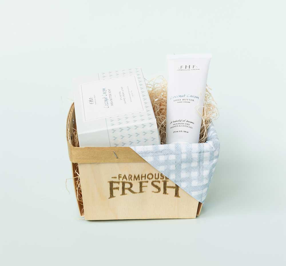 Coconut Cream Harvest Basket