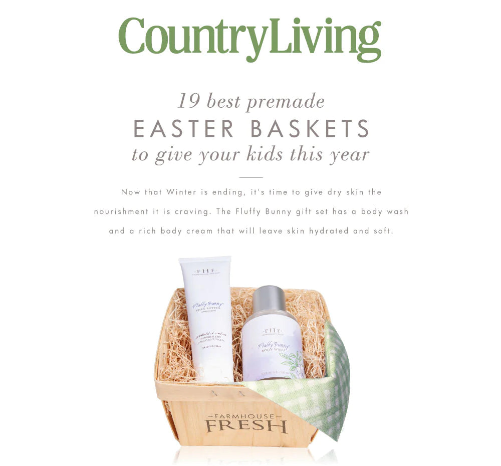 Fluffy Bunny Body Wash Harvest Basket