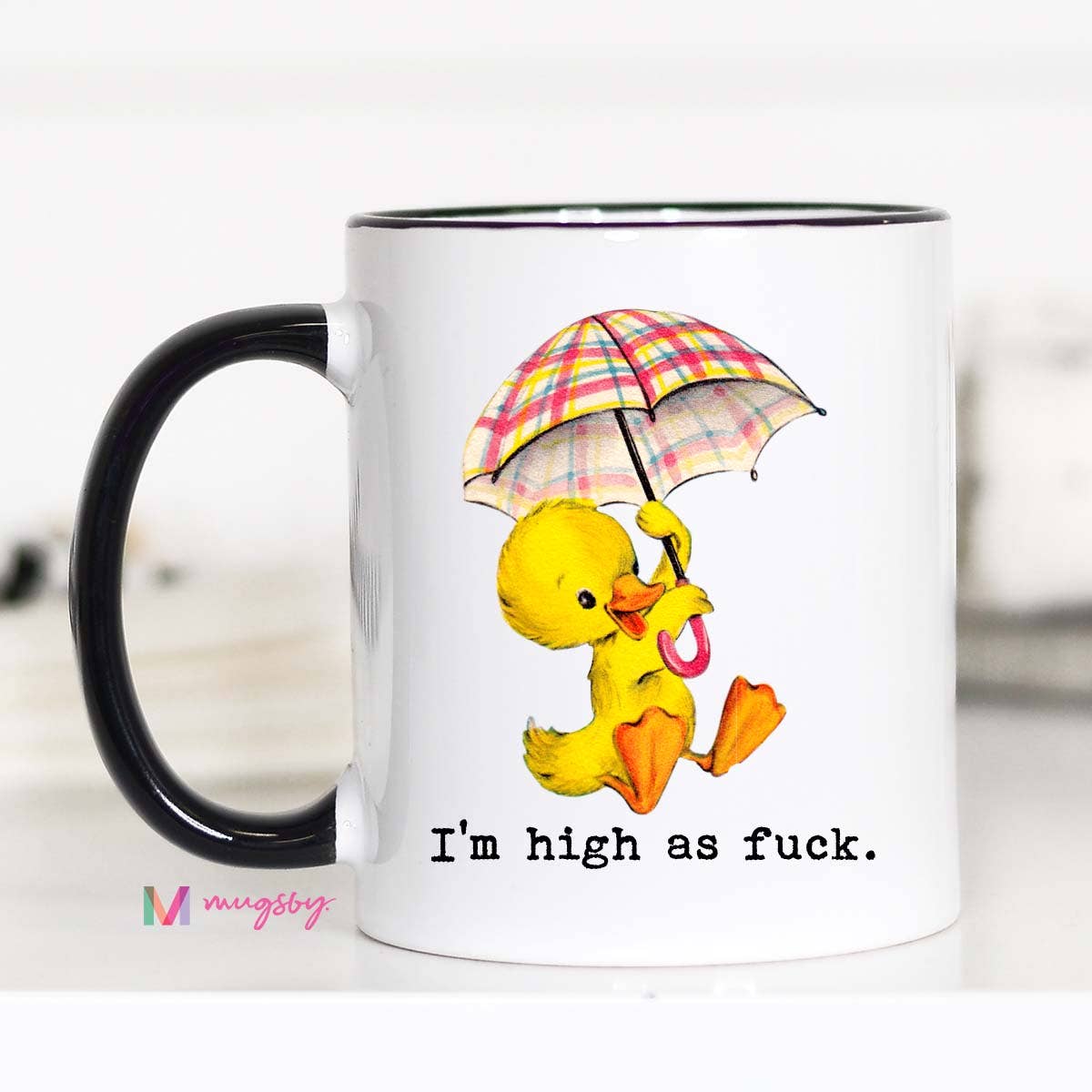 Im High as Fuck Funny Coffee Mug