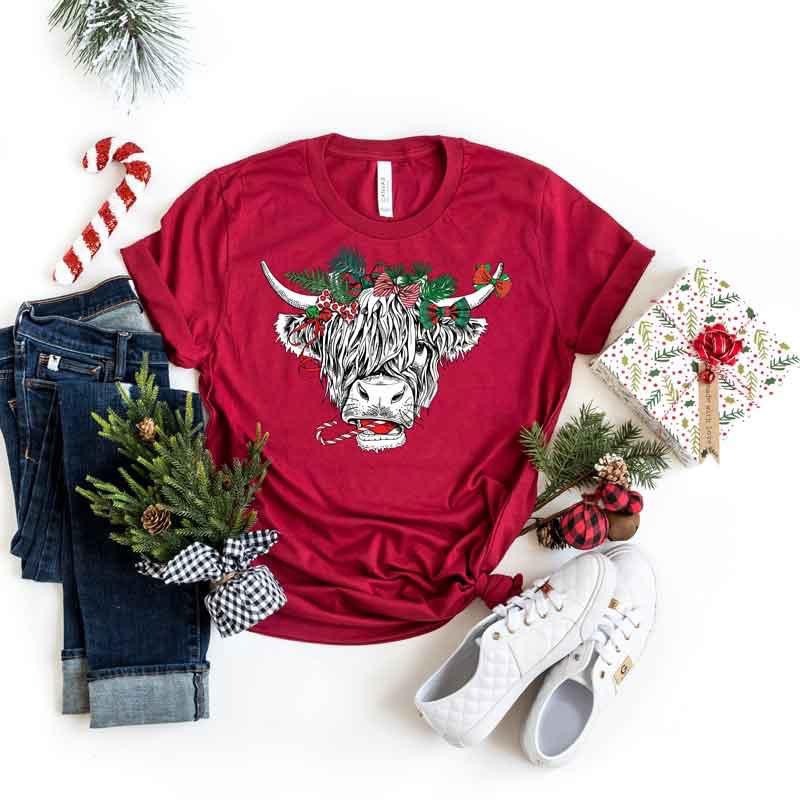 Christmas cow  Graphic Tee