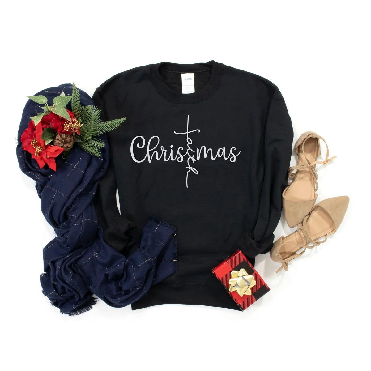 Christmas Faith Sweatshirt/tee options.
