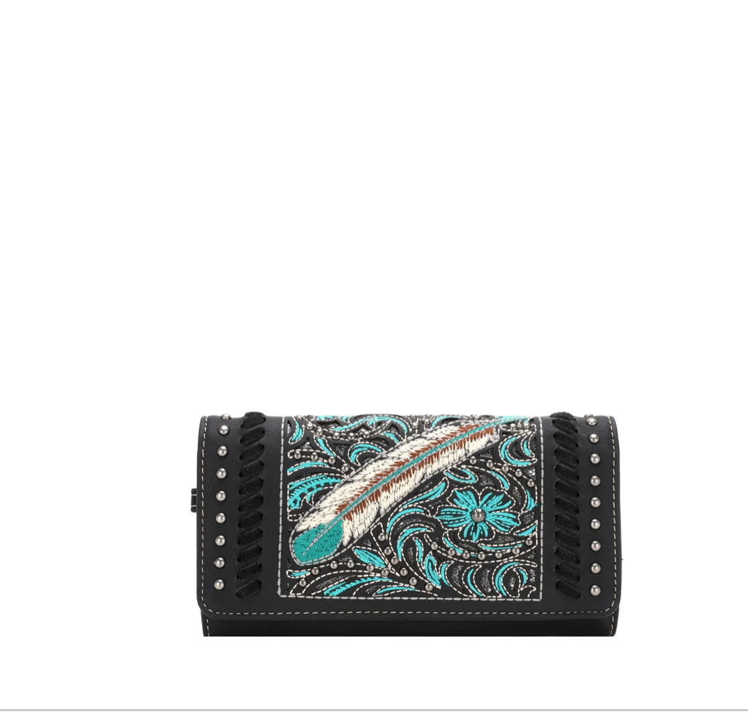 Embroidered Wallet