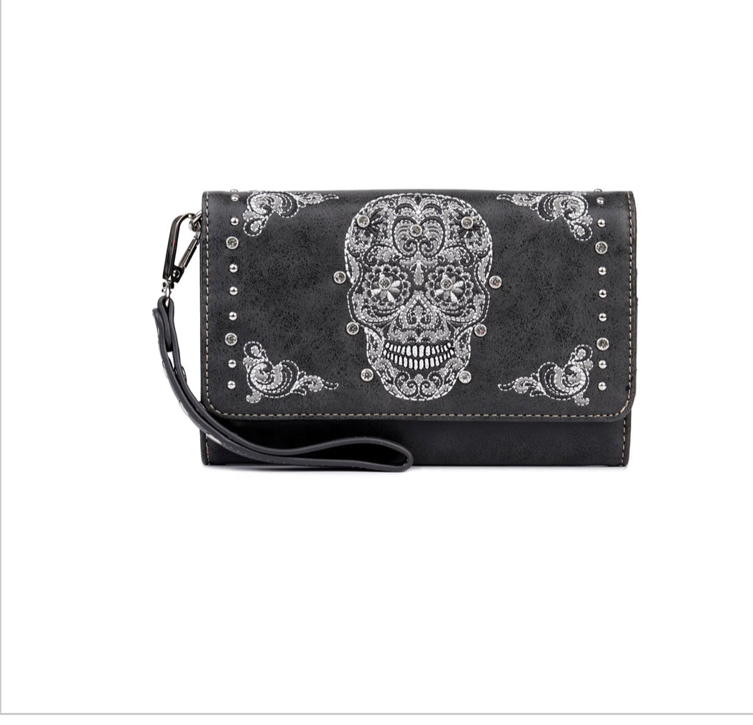 Sugar Skull Wallet/Crossbody