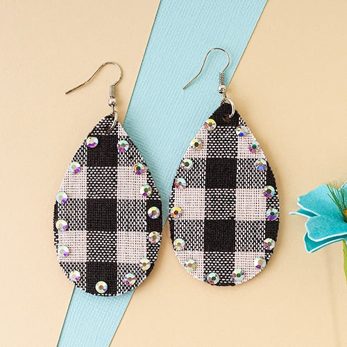 Buffalo plaid earrings