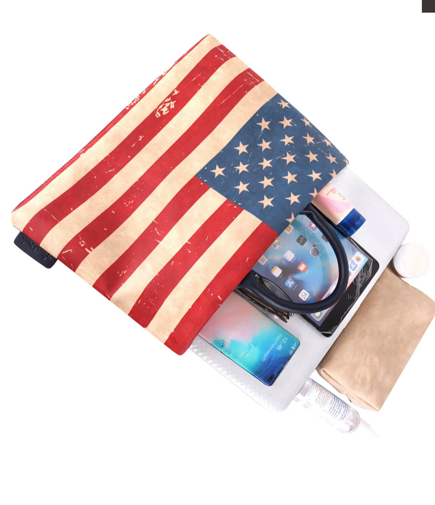 Waterproof US Flag messenger/laptop bag